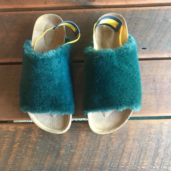 Bobo Choses Faux Fur Sandals Midnight Blue - Picture 11 of 16